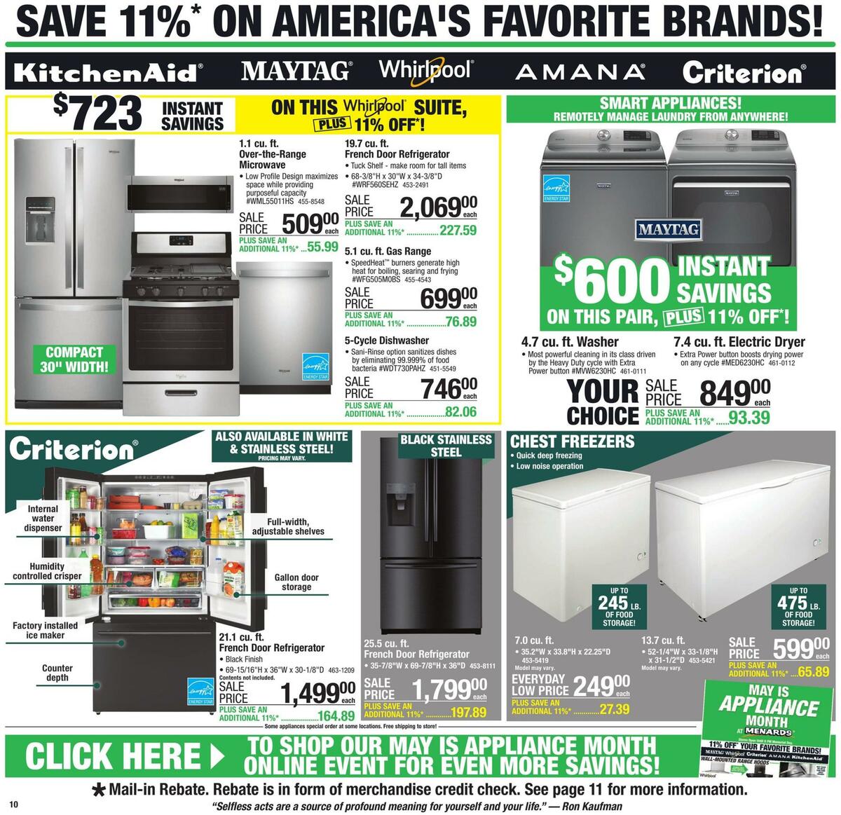 Menards Weekly Ad from May 19
