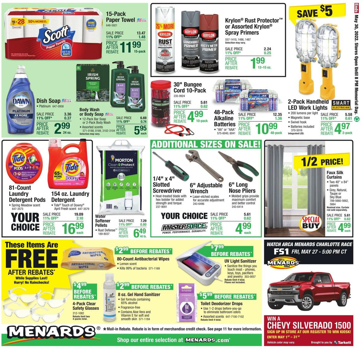 Menards Weekly Ad from May 19
