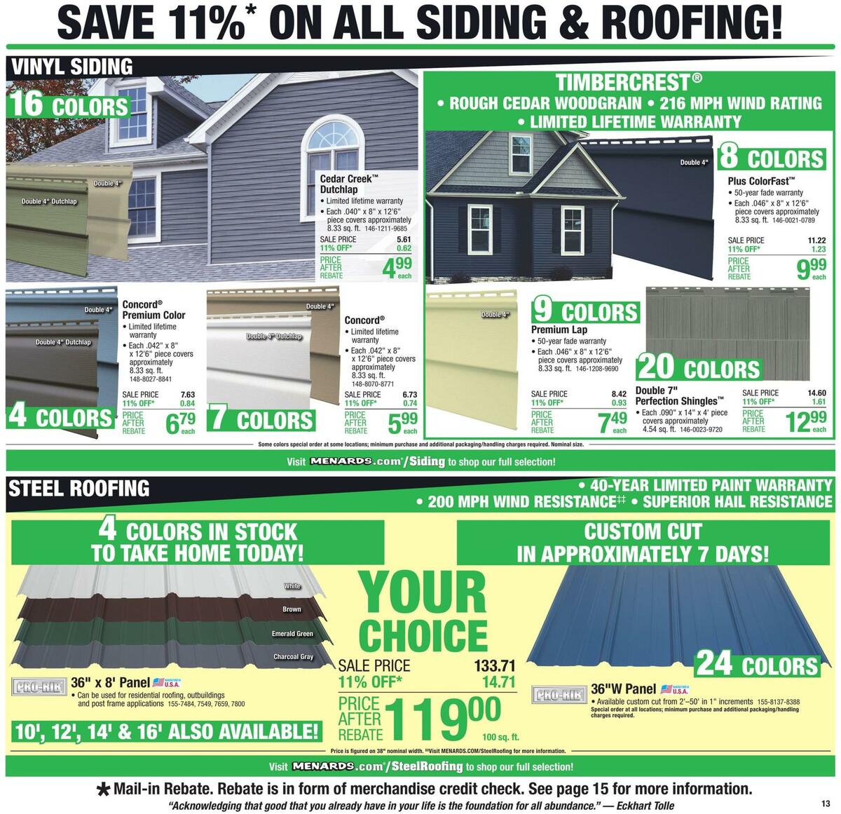 Menards Weekly Ad from May 25