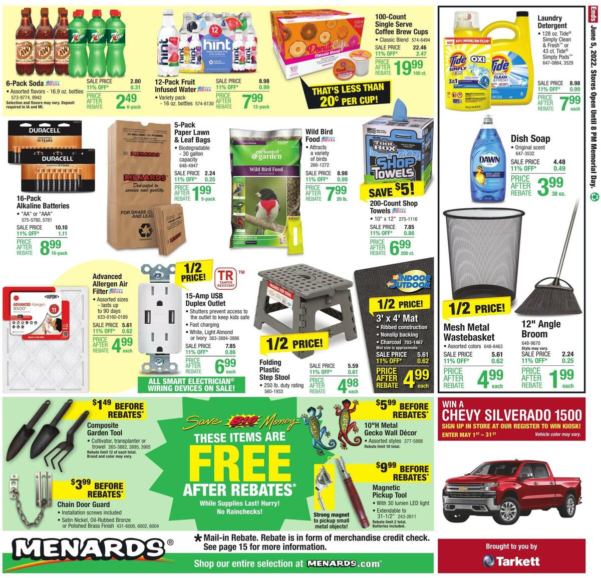 Menards Weekly Ad from May 25