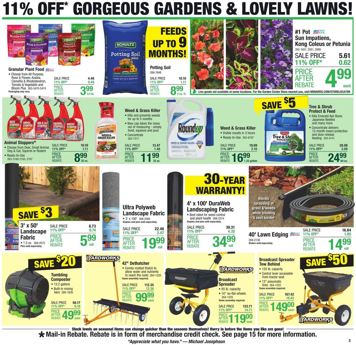 Menards Weekly Ad from May 25