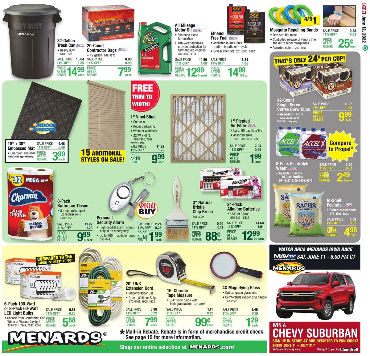 Menards Weekly Ad from June 1