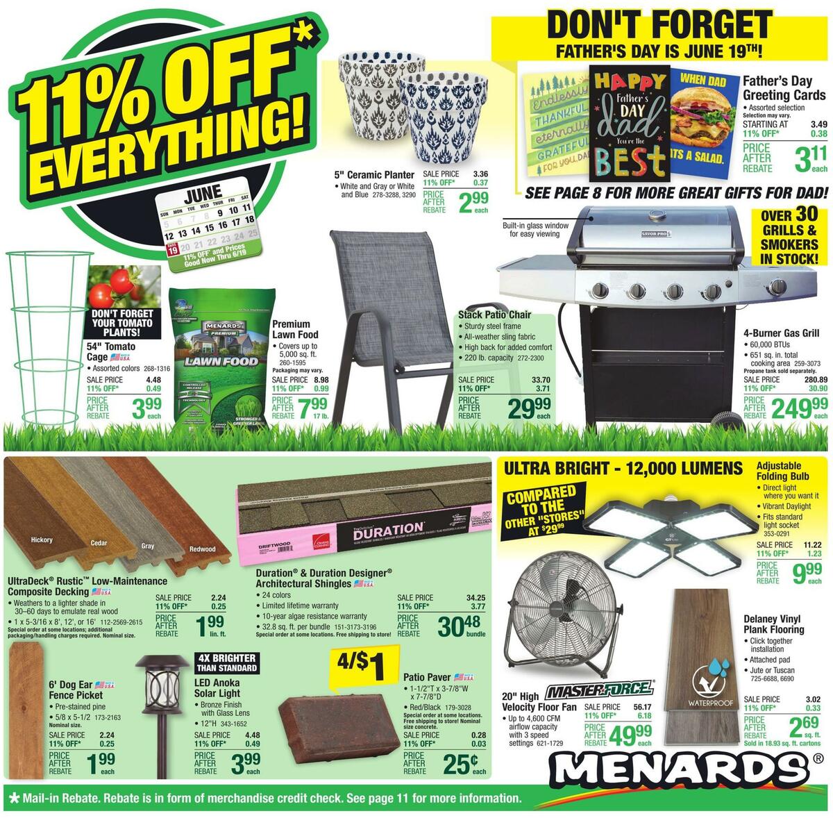 Menards Weekly Ad from June 8