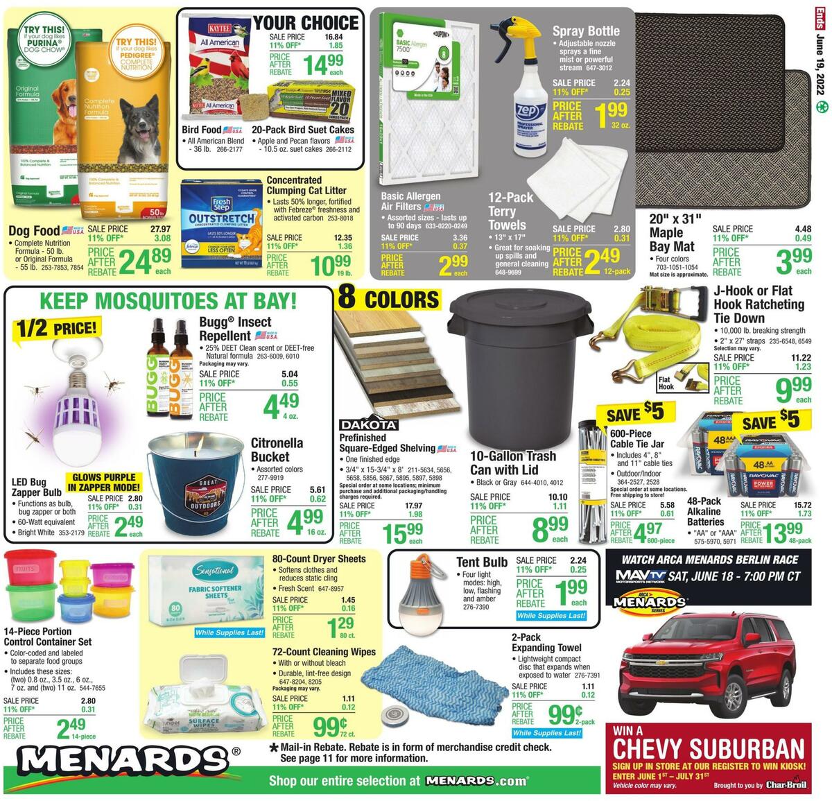 Menards Weekly Ad from June 8