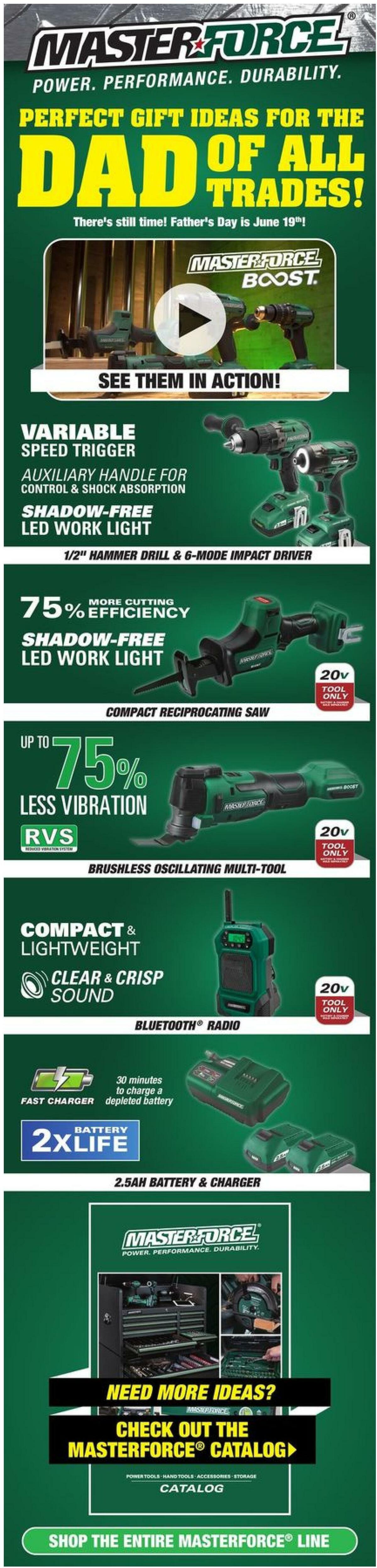 Menards 11% OFF TOOLS FOR DAD Weekly Ad from June 8