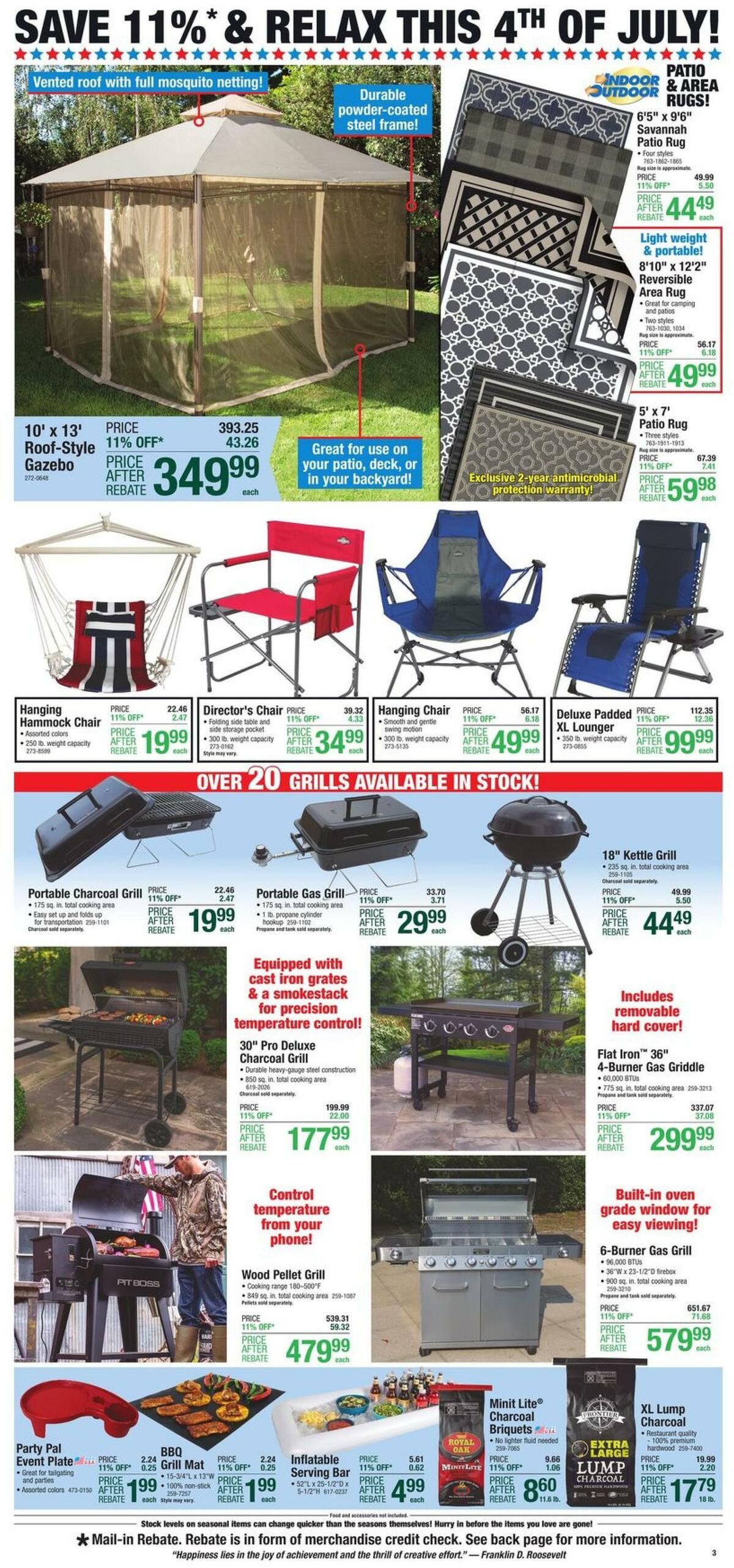 Menards 4TH OF JULY Weekly Ad from June 22