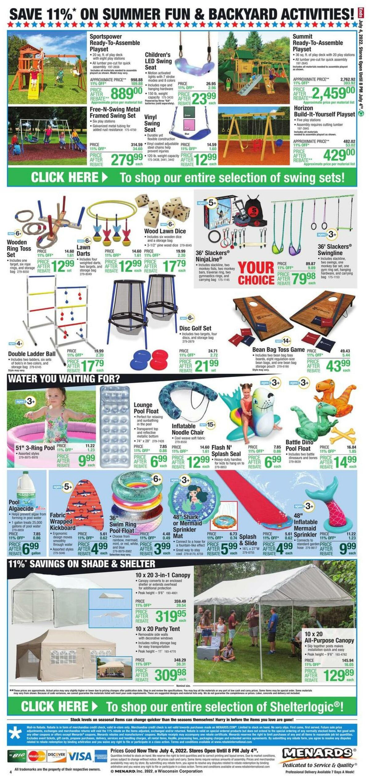 Menards 4TH OF JULY Weekly Ad from June 22