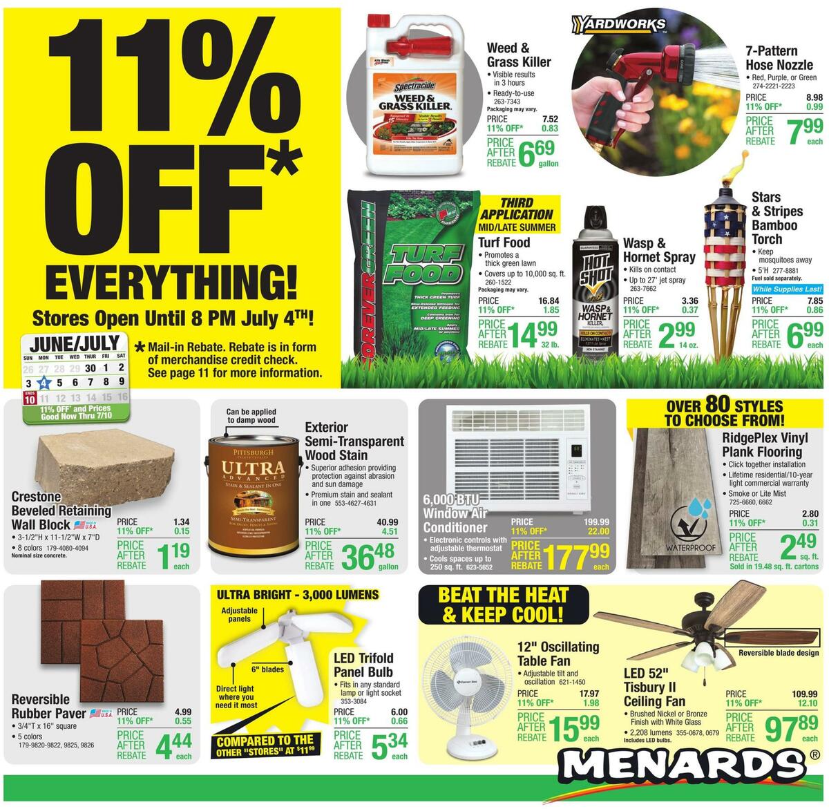 Menards Weekly Ad from June 29
