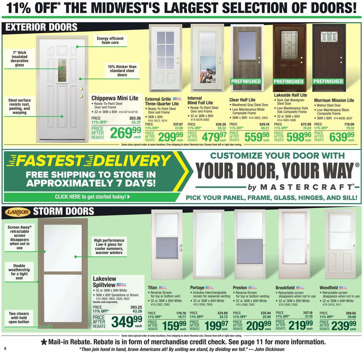 Menards Weekly Ad from June 29