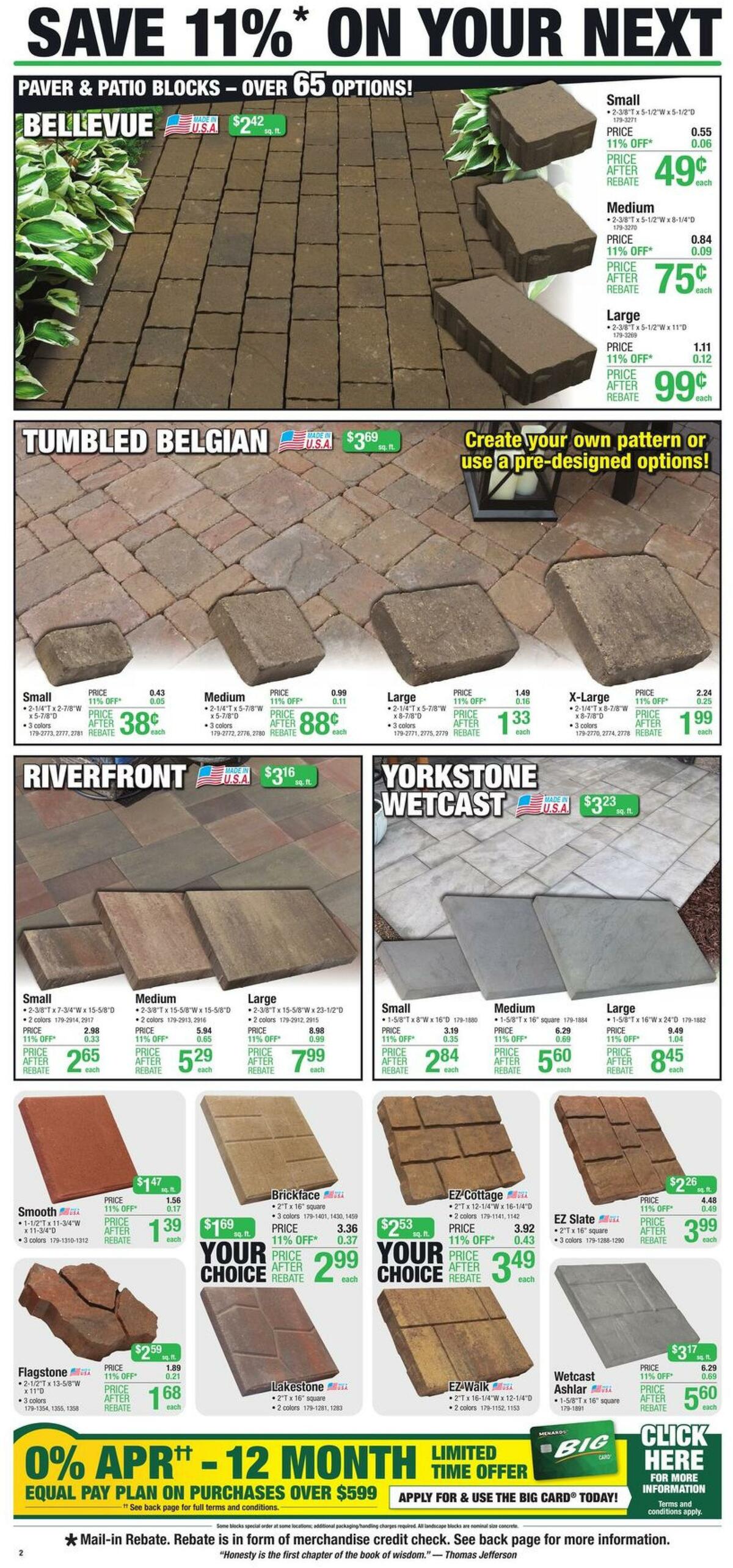 Menards BACKYARD PROJECTS Weekly Ad from June 29