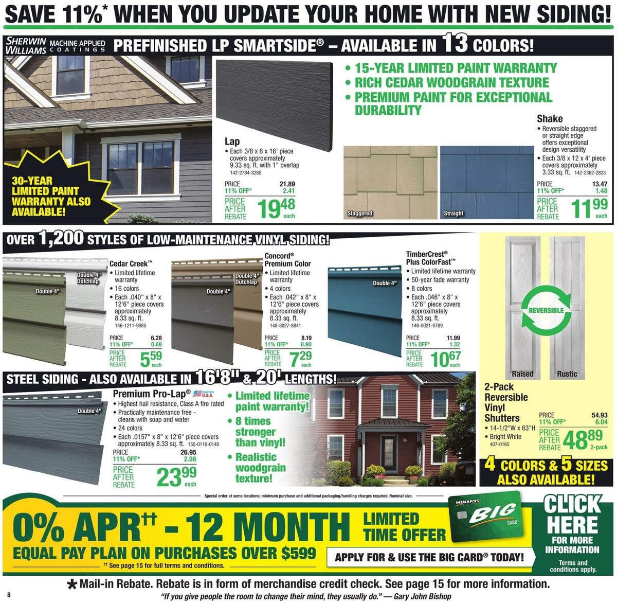 Menards Weekly Ad from July 6