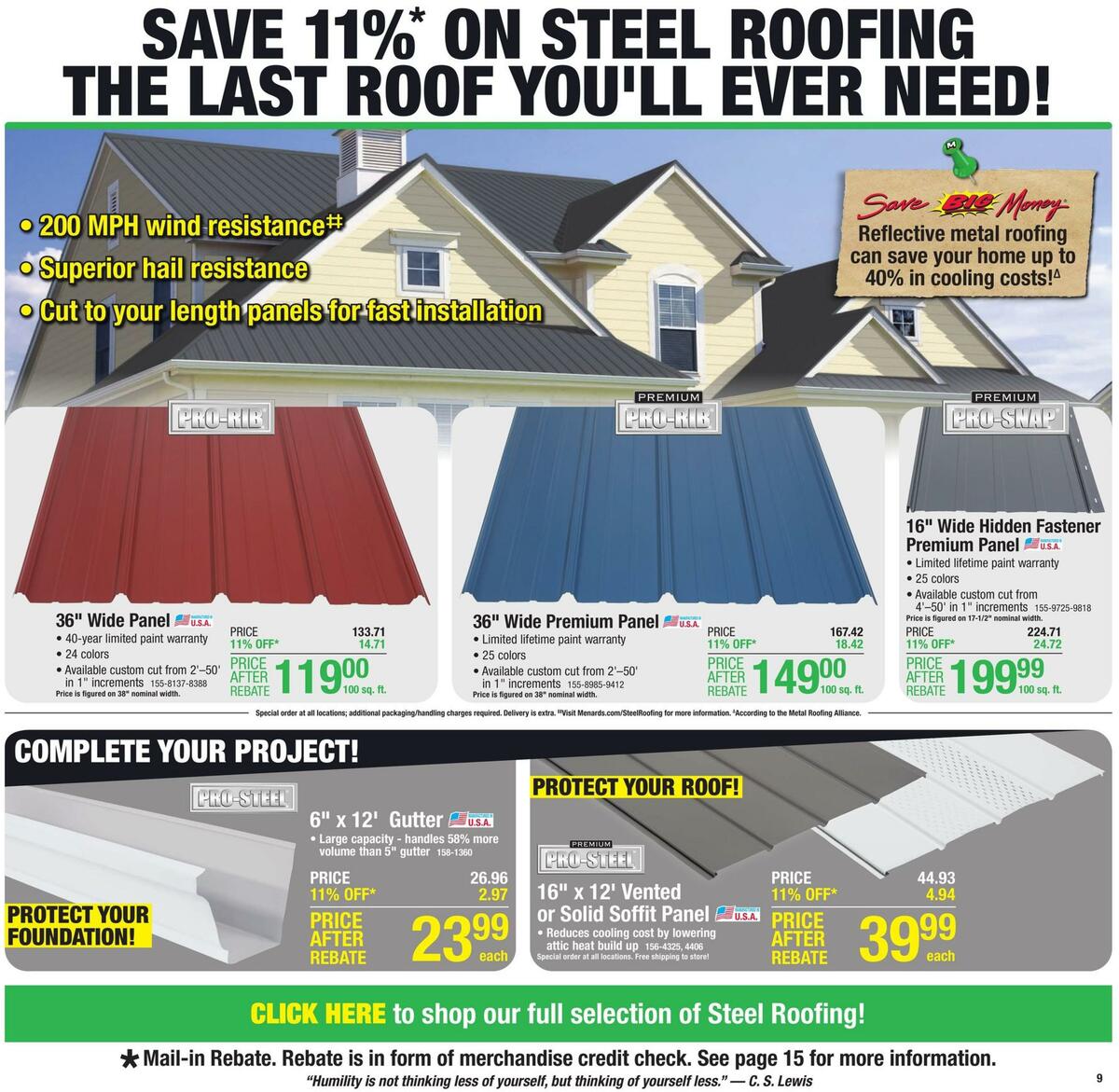 Menards Weekly Ad from July 6