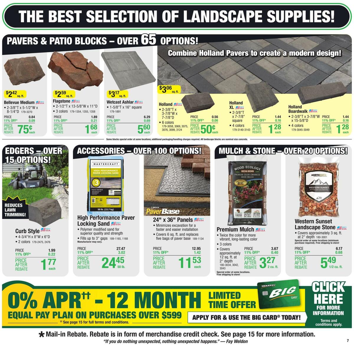 Menards Weekly Ad from July 13