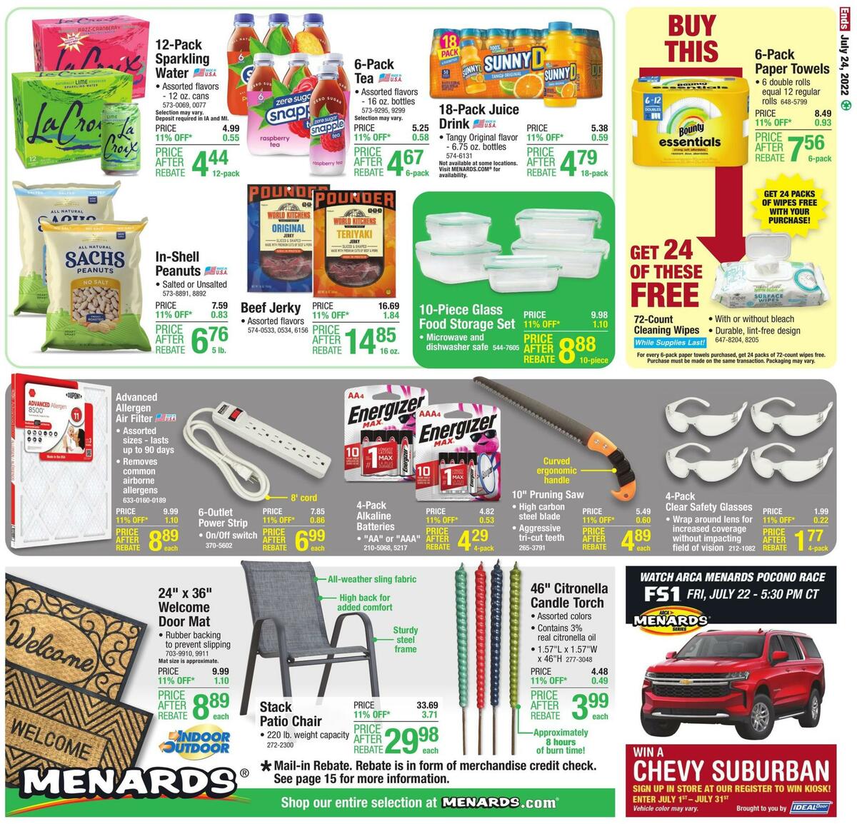 Menards Weekly Ad from July 13