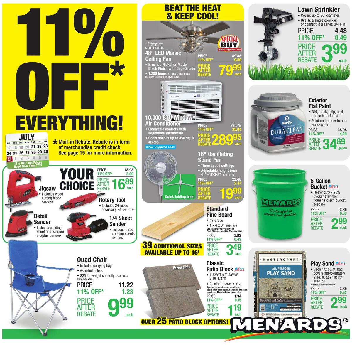 Menards Weekly Ad from July 21