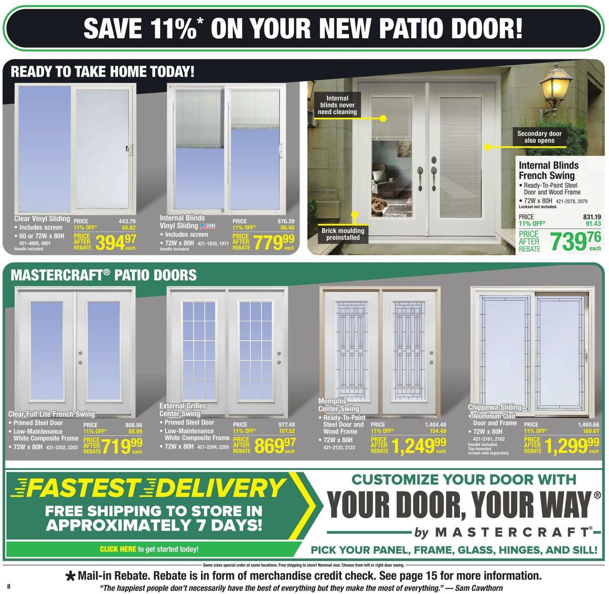 Menards Weekly Ad from July 21