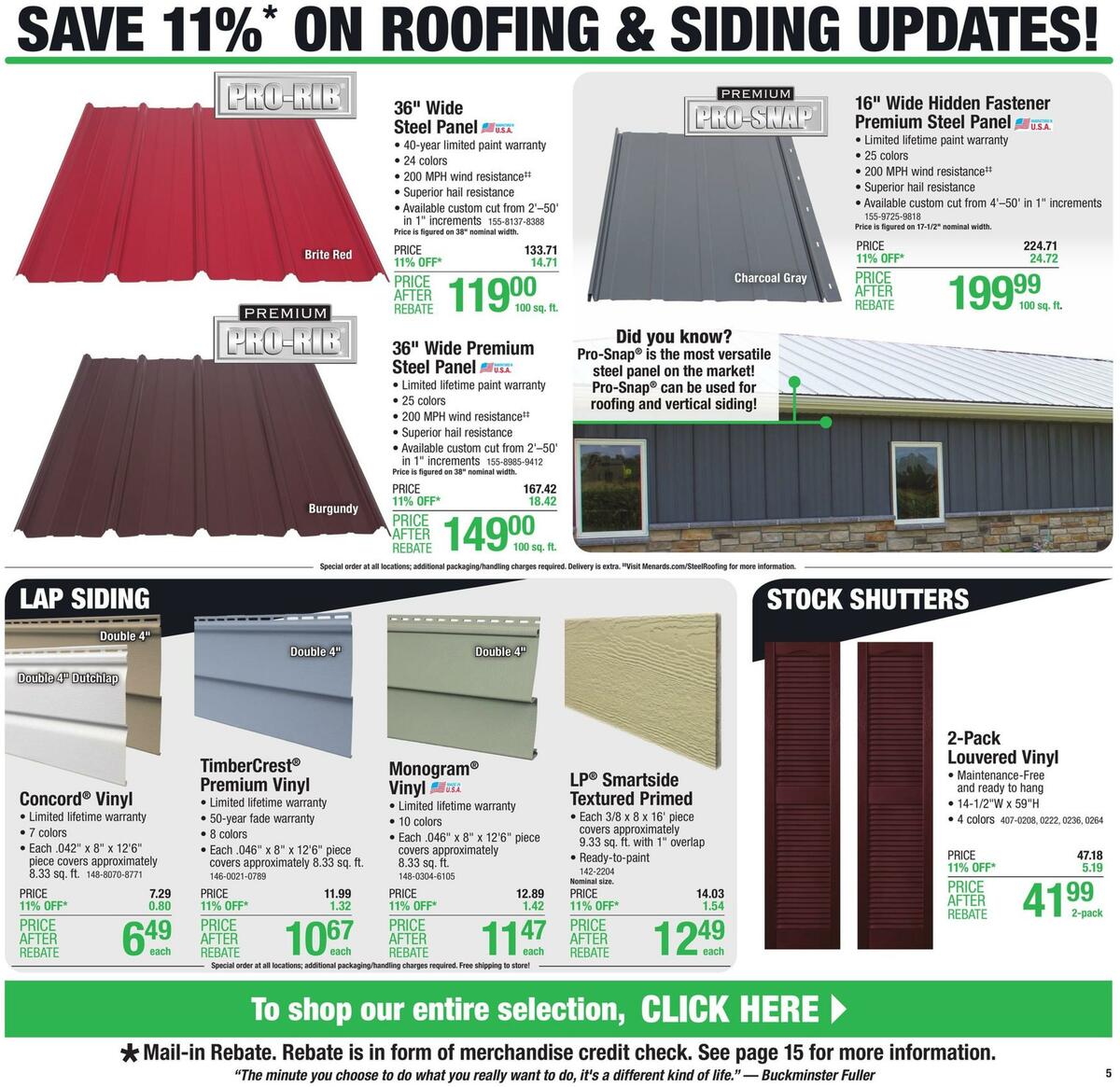 Menards Weekly Ad from July 21