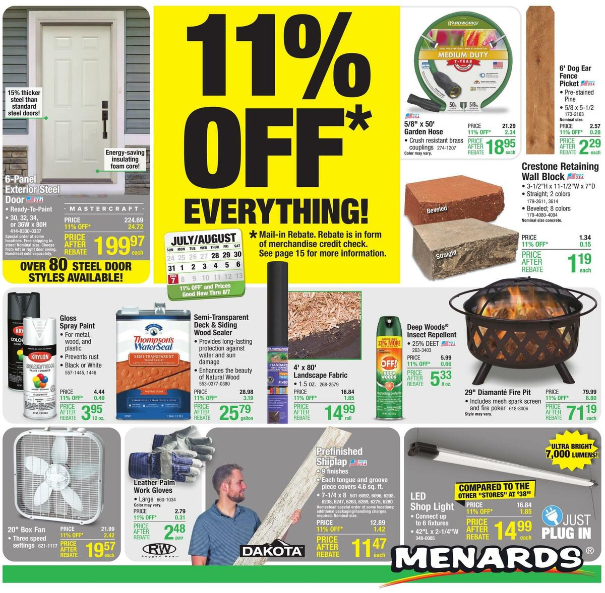 Menards Weekly Ad from July 28