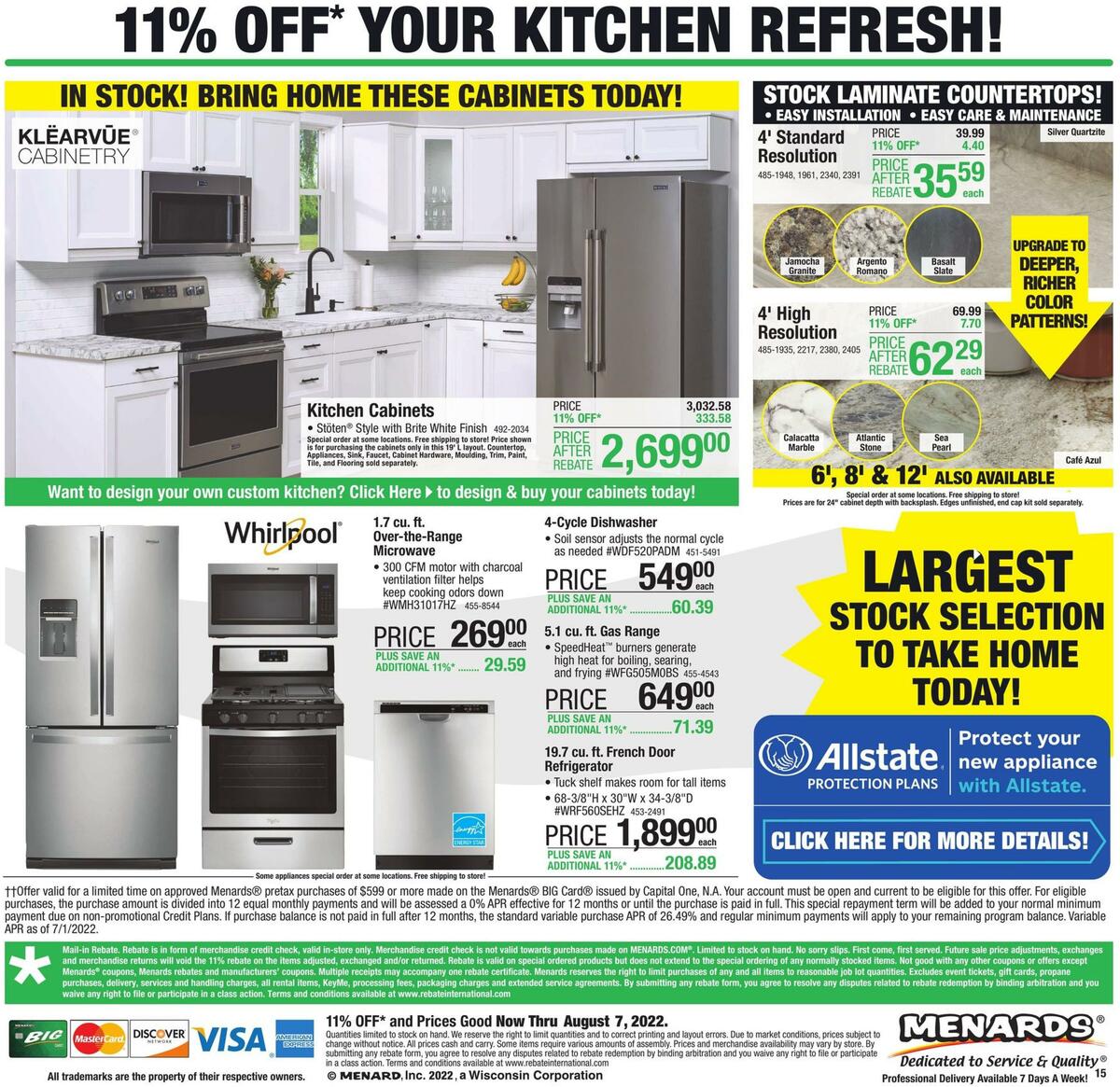 Menards Weekly Ad from July 28