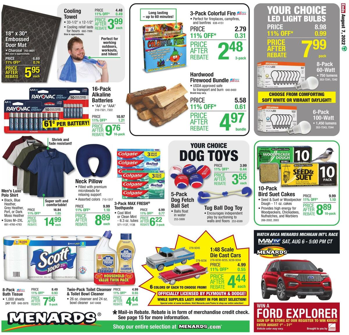 Menards Weekly Ad from July 28