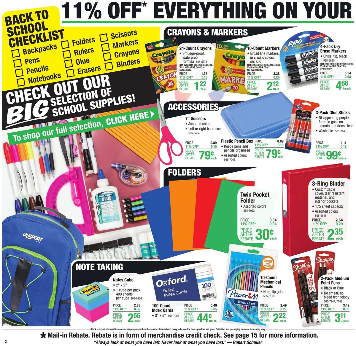 Menards Weekly Ad from July 28