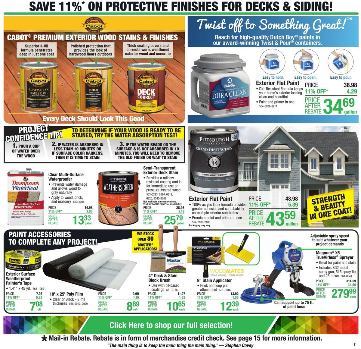 Menards Weekly Ad from August 3