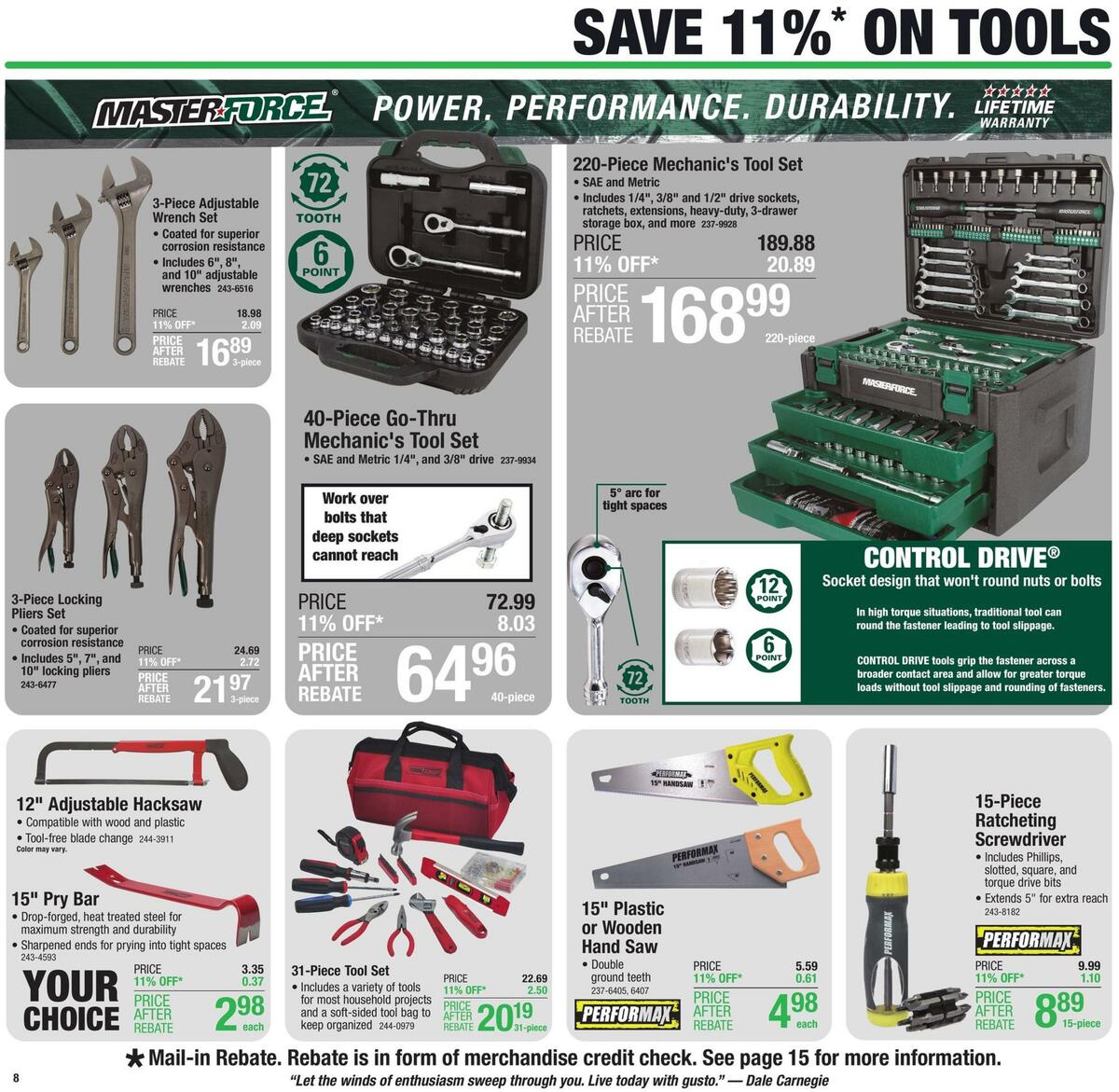 Menards Weekly Ad from August 3
