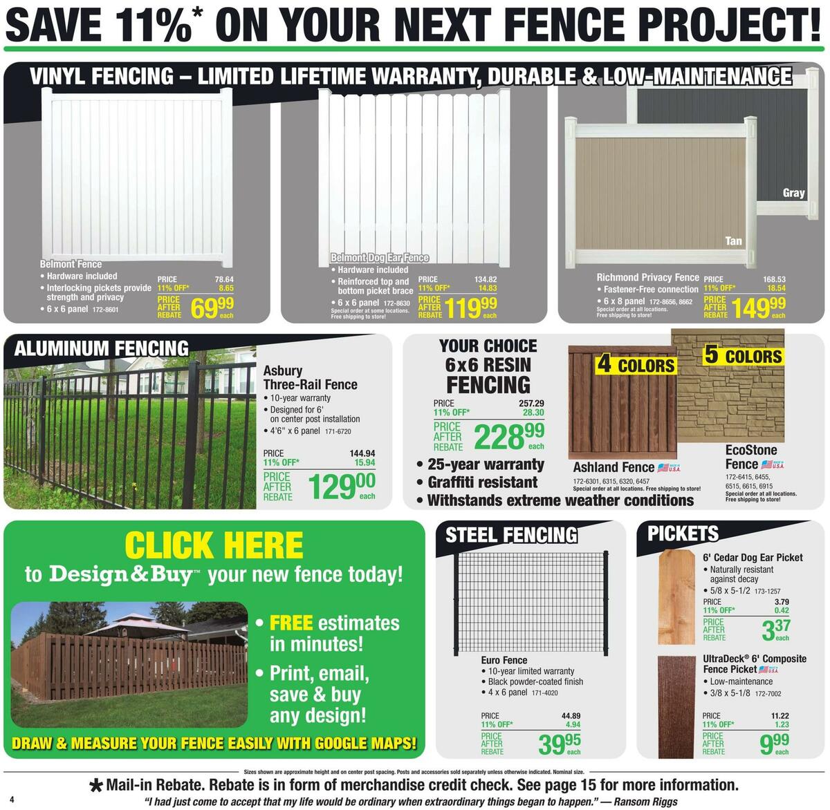 Menards Weekly Ad from August 3