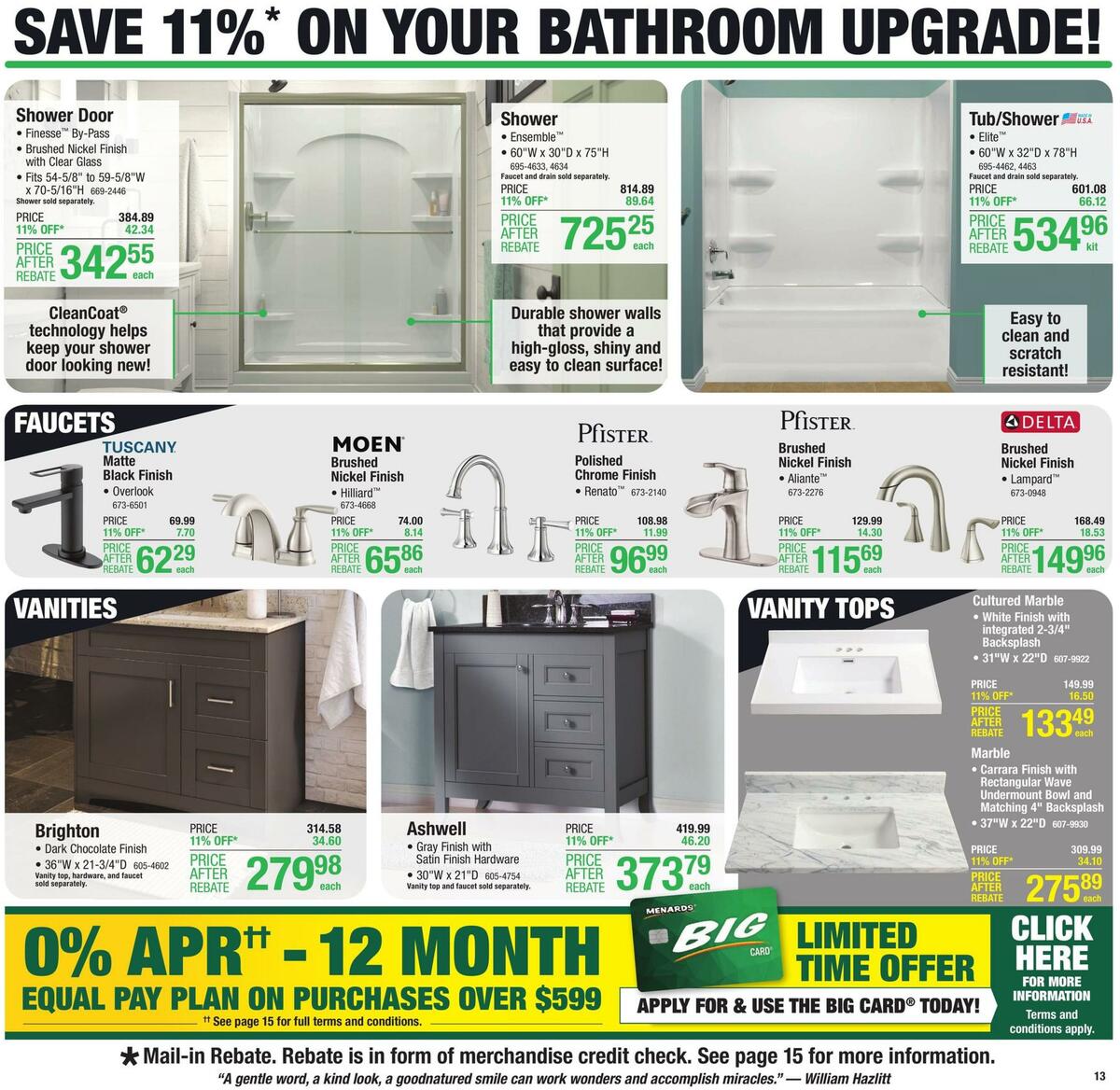 Menards Weekly Ad from August 11