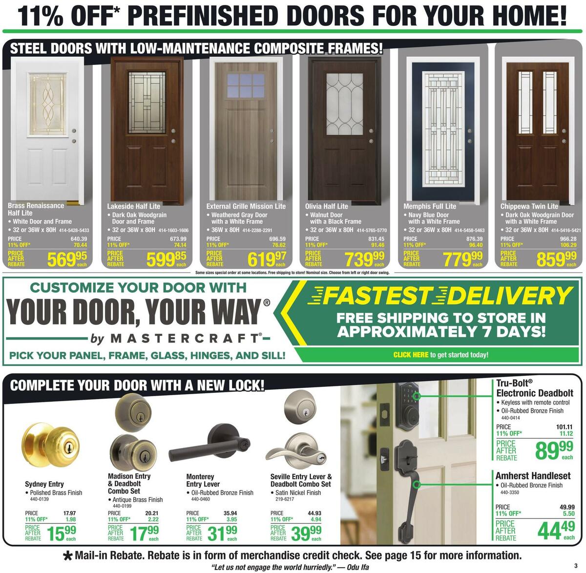 Menards Weekly Ad from August 11