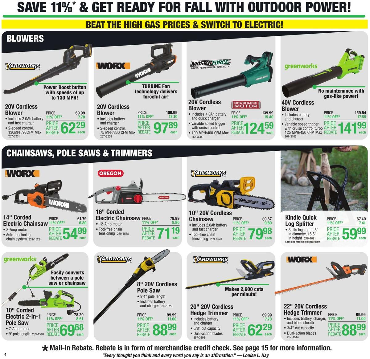 Menards Weekly Ad from August 11