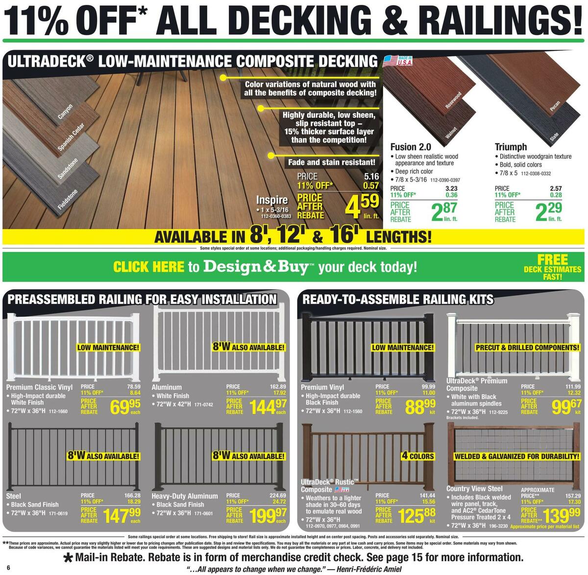 Menards Weekly Ad from August 11