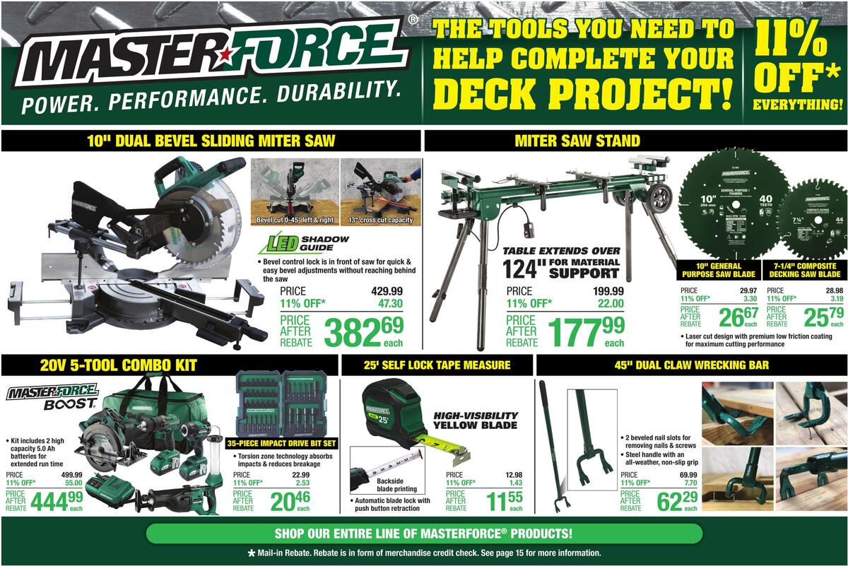 Menards Weekly Ad from August 11