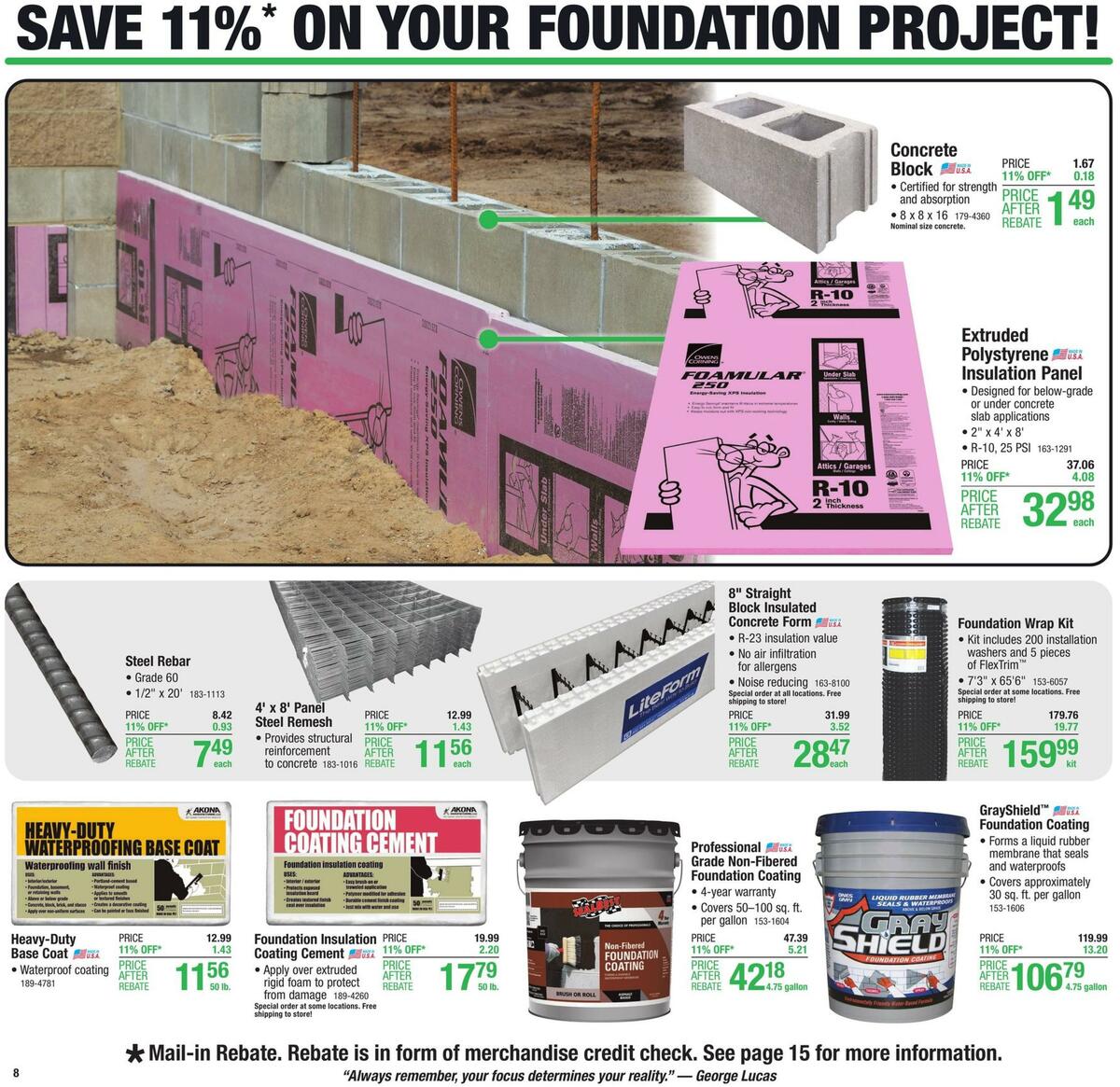 Menards Weekly Ad from August 25
