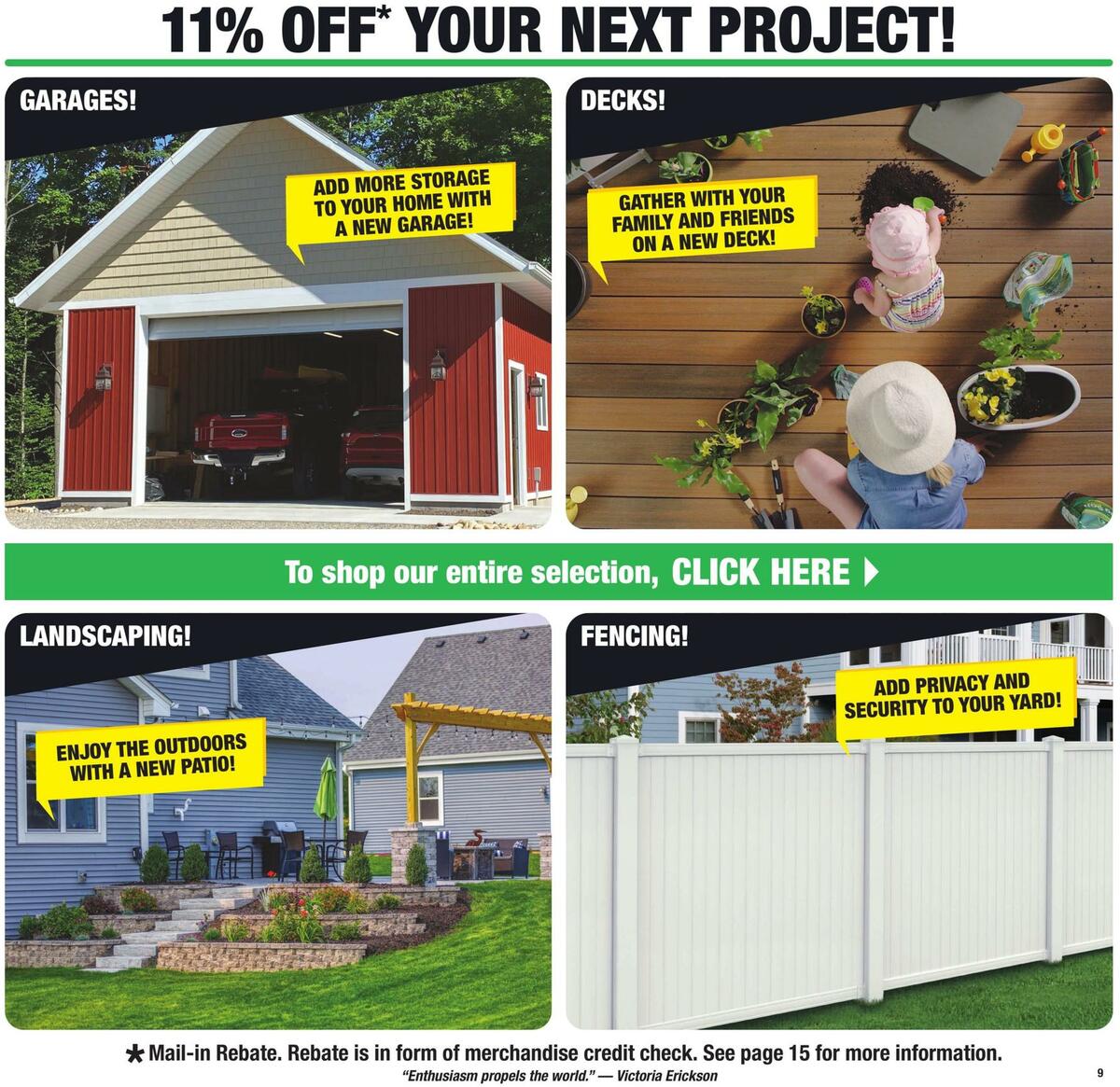 Menards Weekly Ad from August 25