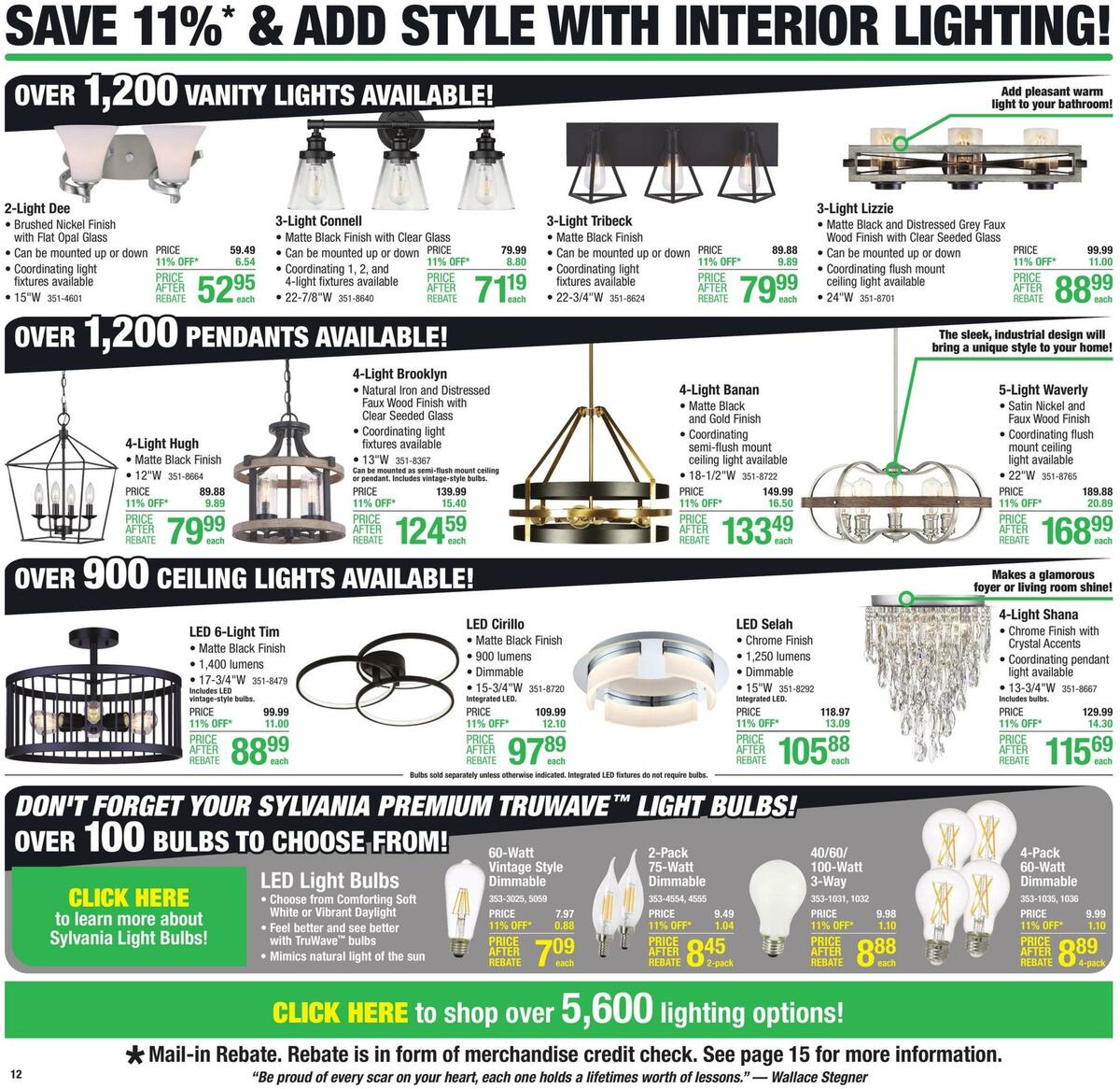 Menards Weekly Ad from August 25