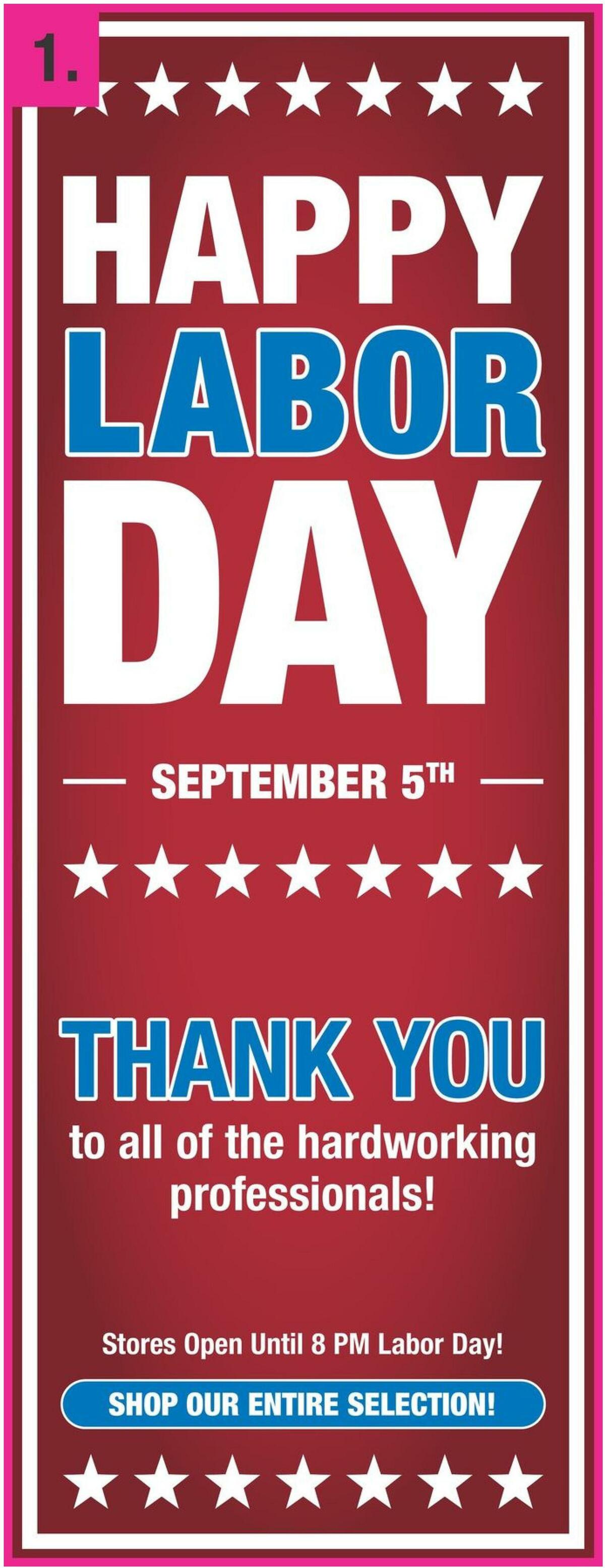 Menards Weekly Ad from August 25