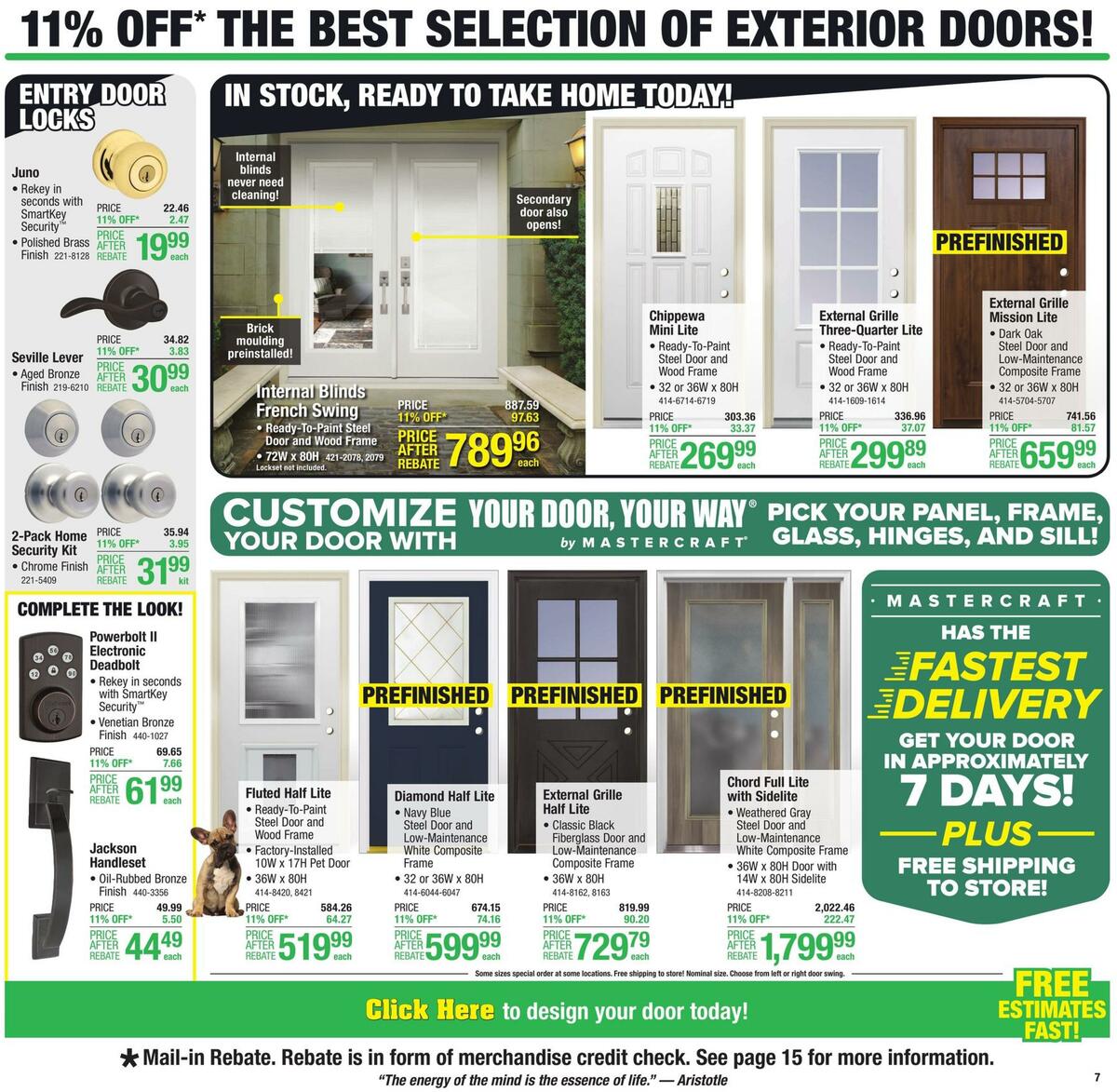 Menards Weekly Ad from August 25