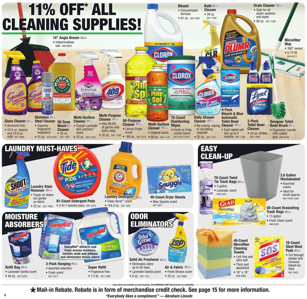 Menards Weekly Ad from August 31