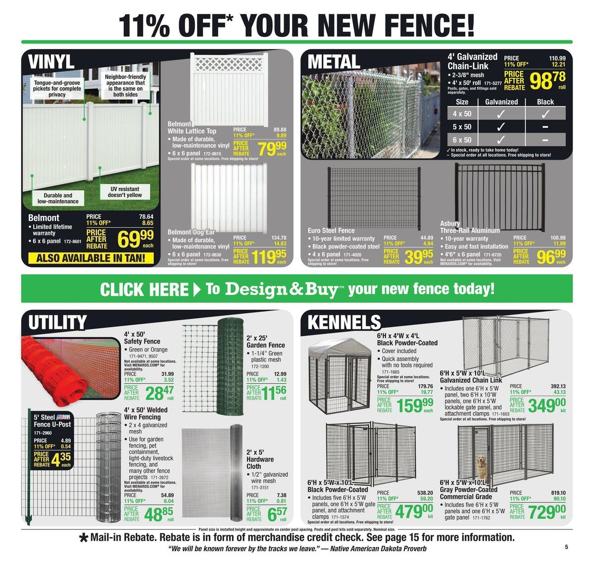 Menards Weekly Ad from September 7