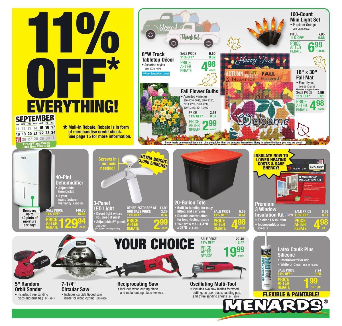 Menards Weekly Ad from September 14