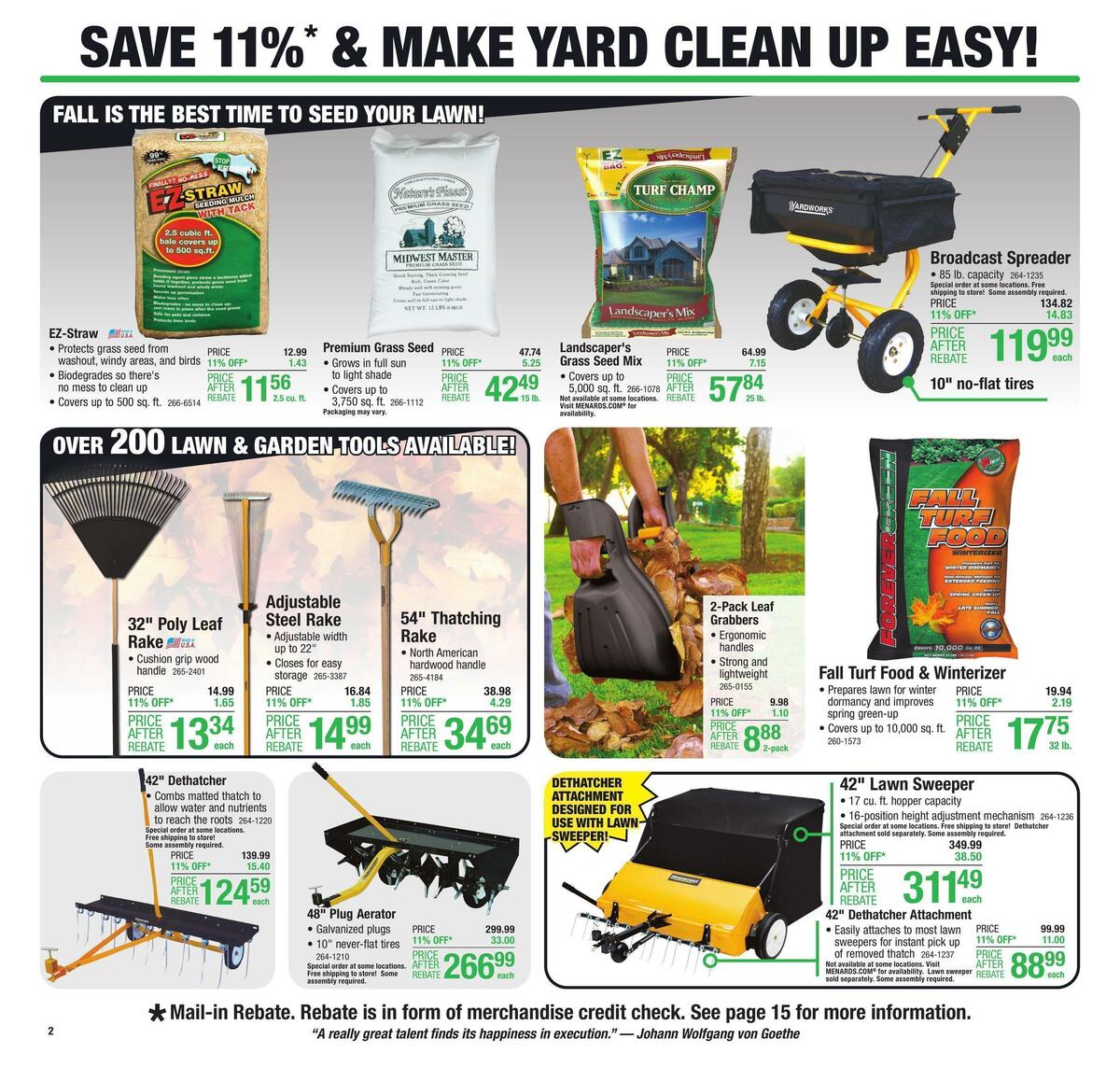 Menards Weekly Ad from September 14
