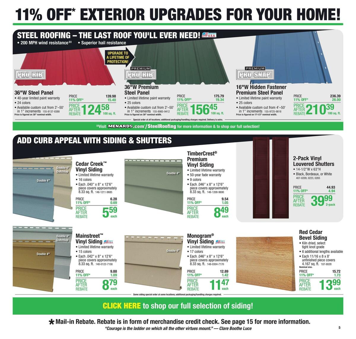 Menards Weekly Ad from September 14
