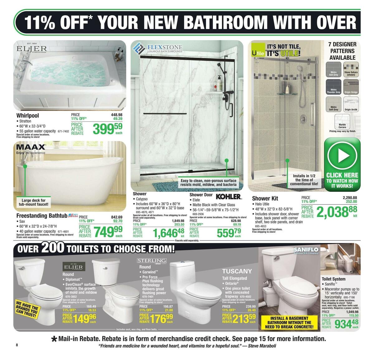 Menards Weekly Ad from September 21