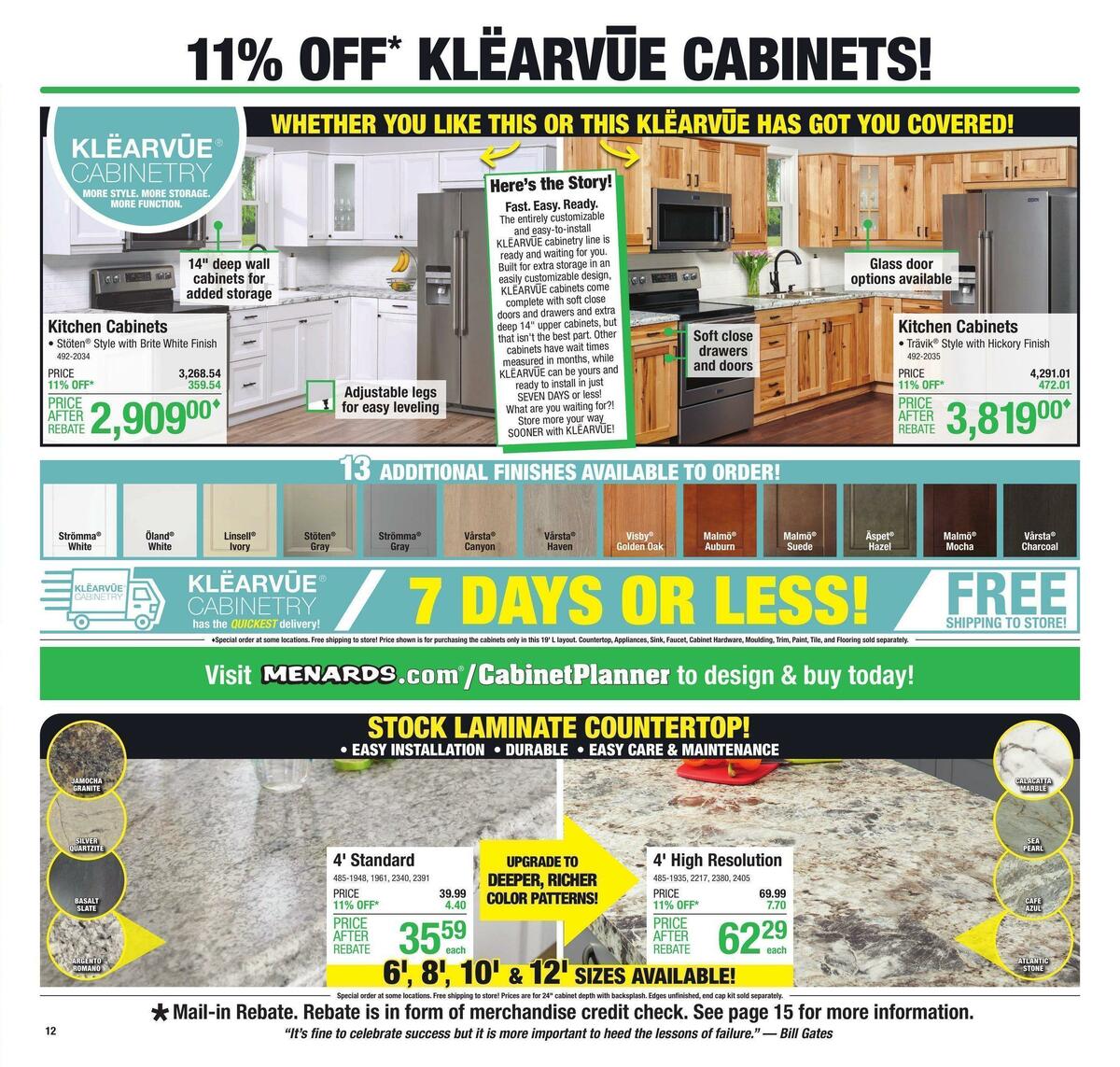 Menards Weekly Ad from September 21