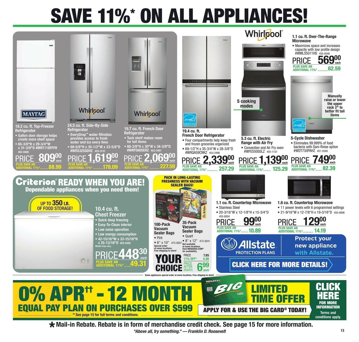 Menards Weekly Ad from September 21