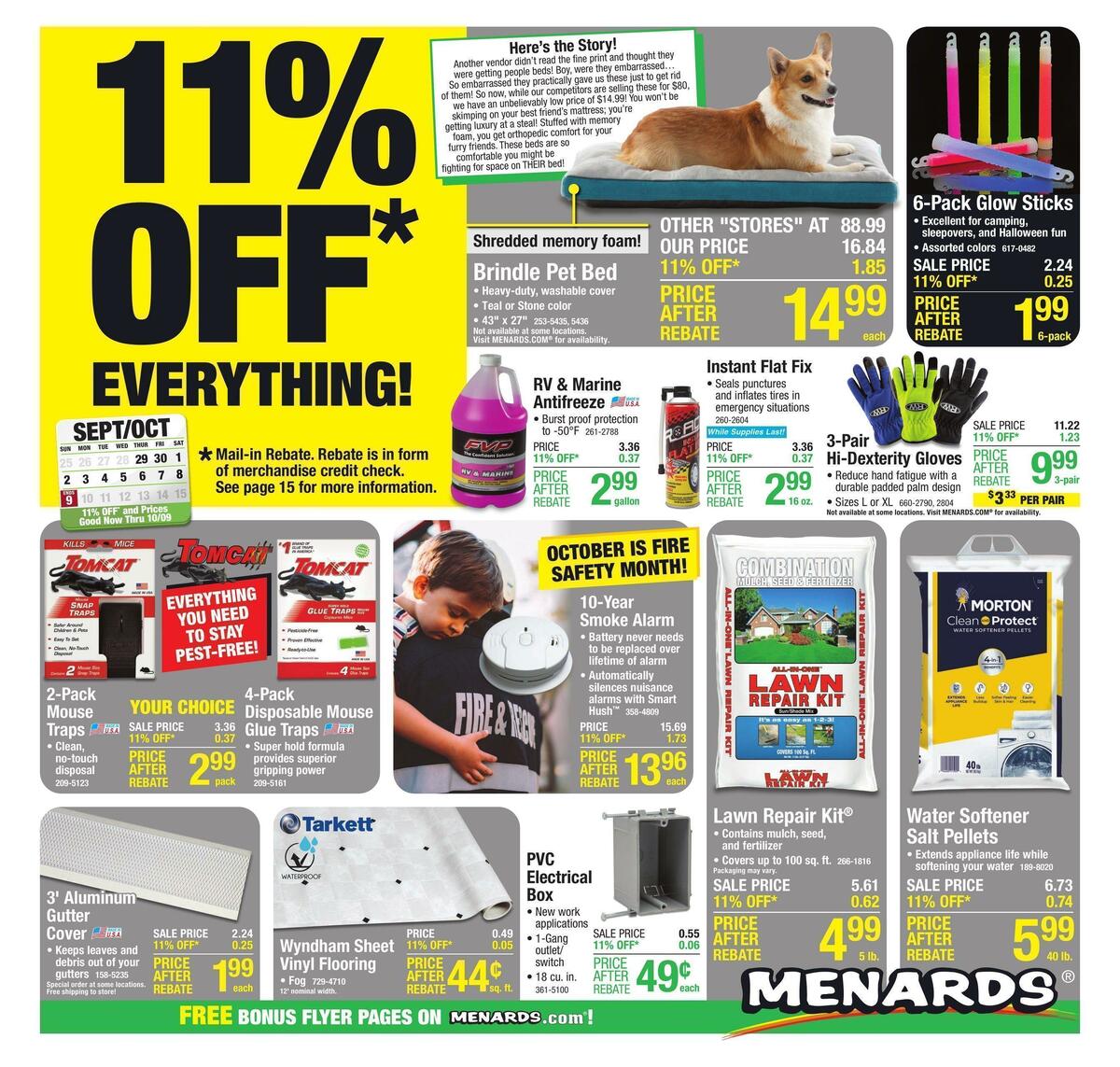 Menards Weekly Ad from September 28