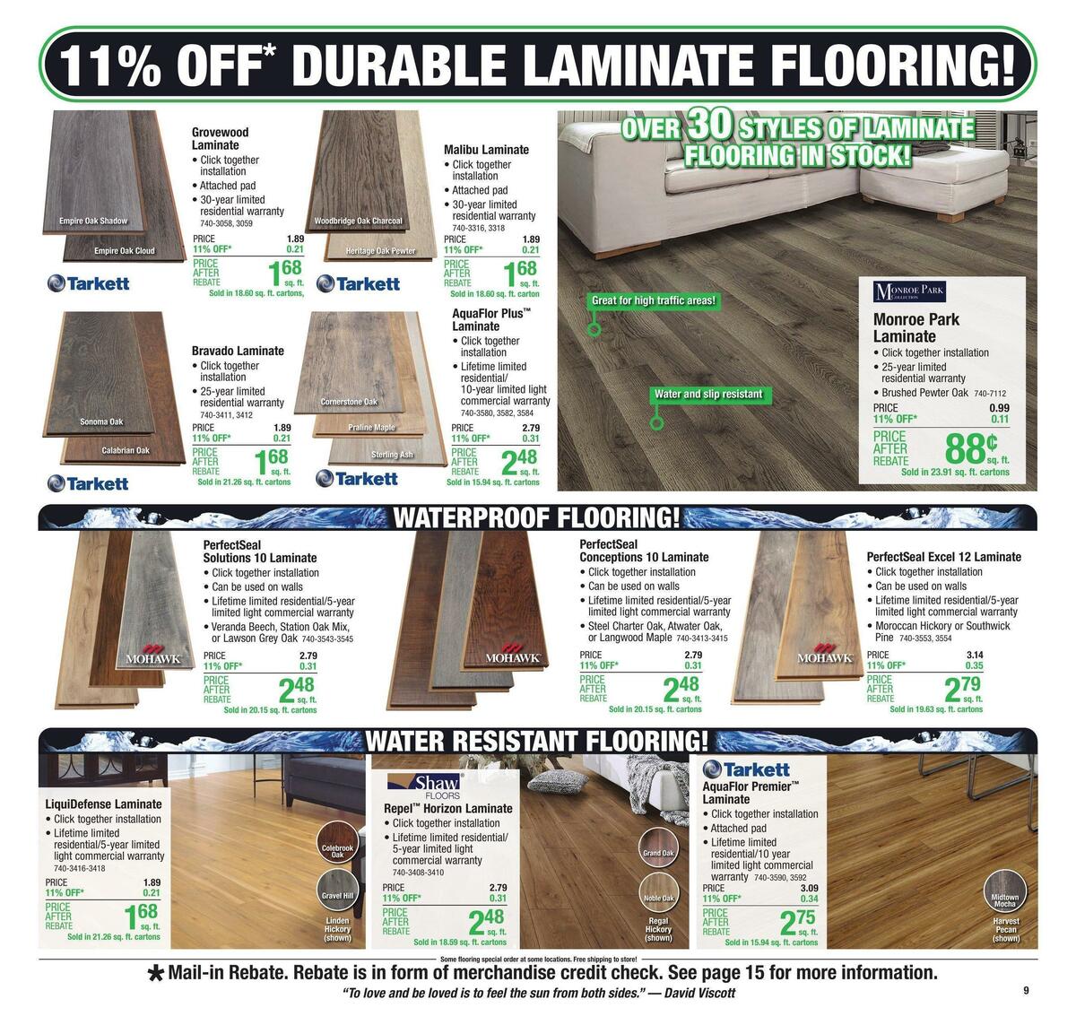 Menards Weekly Ad from September 28