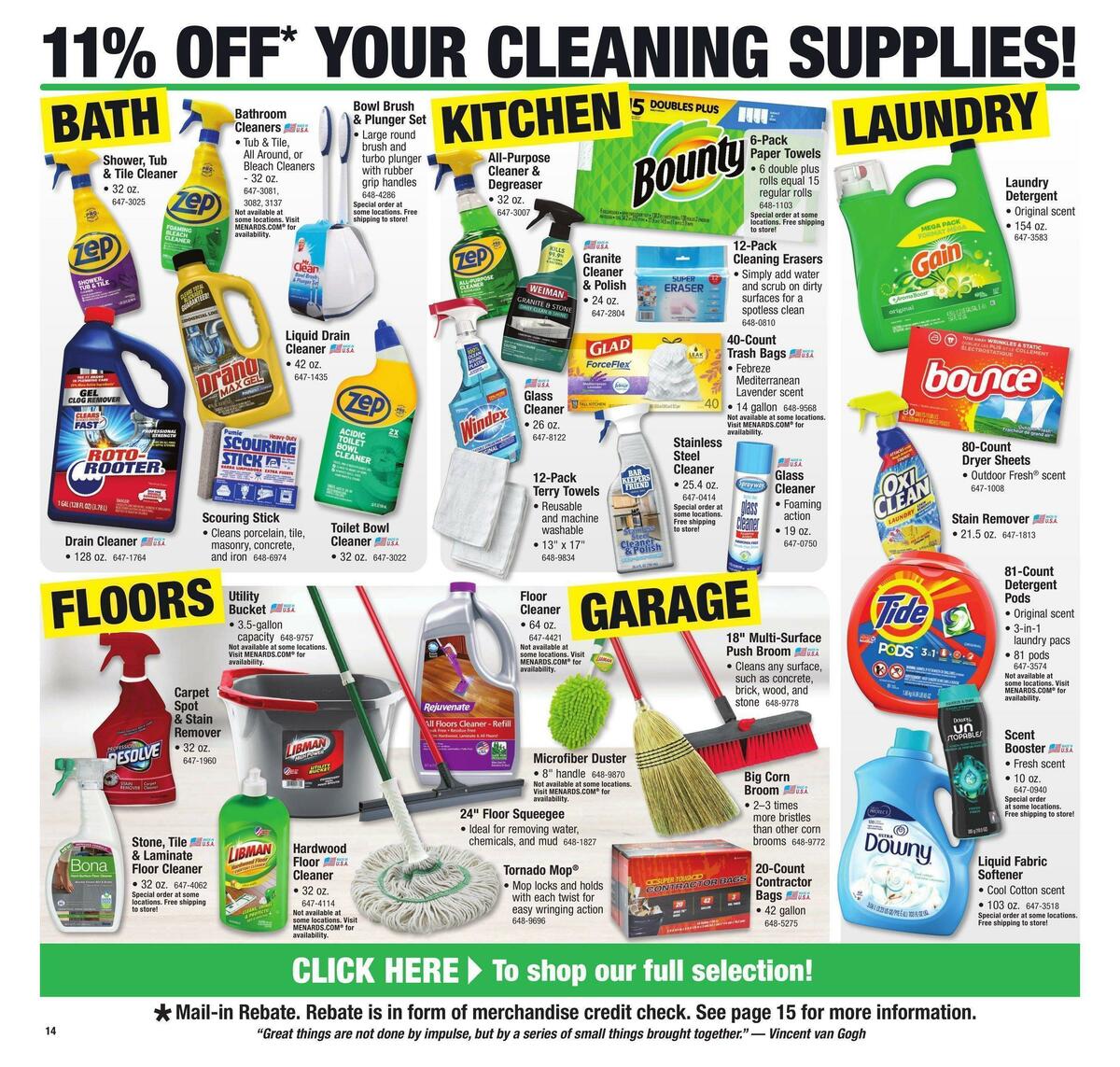 Menards Weekly Ad from September 28