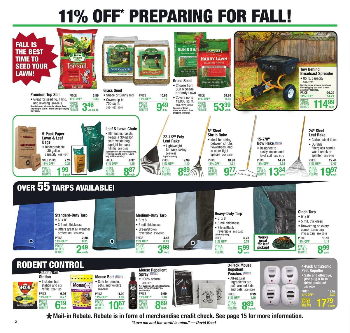 Menards Weekly Ad from September 28